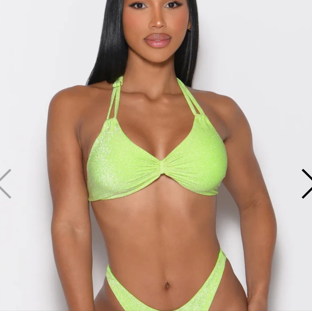 Neon Green Women's Swim Set S